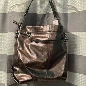 Coach new metallic tote